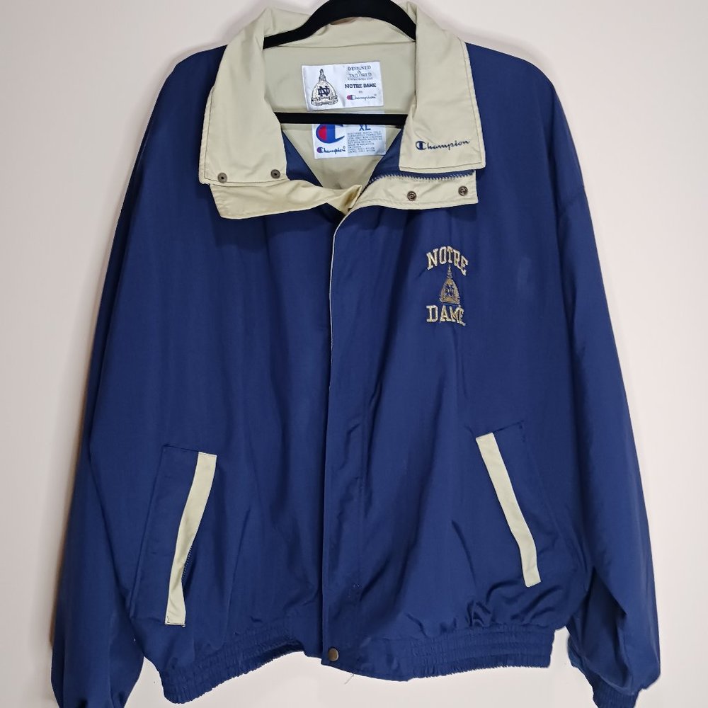 Champion Notre Dame Fighting Irish NCAA Full Zip Windbreaker Jacket XL